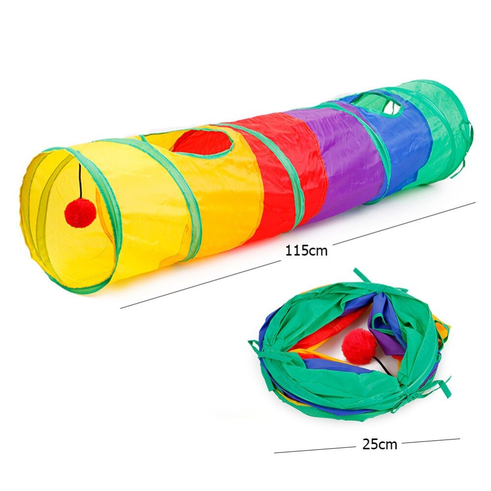 Pet Cat Tunnel 2/3/5 Holes Foldable Cat Tunnel Indoor Outdoor Pet Kitten Cat Training Toy for Cat Rabbit Animal Play Tube Pet Cat Tunnel 2/3/5 Holes Foldable Cat Tunnel Indoor Outdoor Pet Kitten Cat Training Toy for Cat Rabbit Animal Play Tube