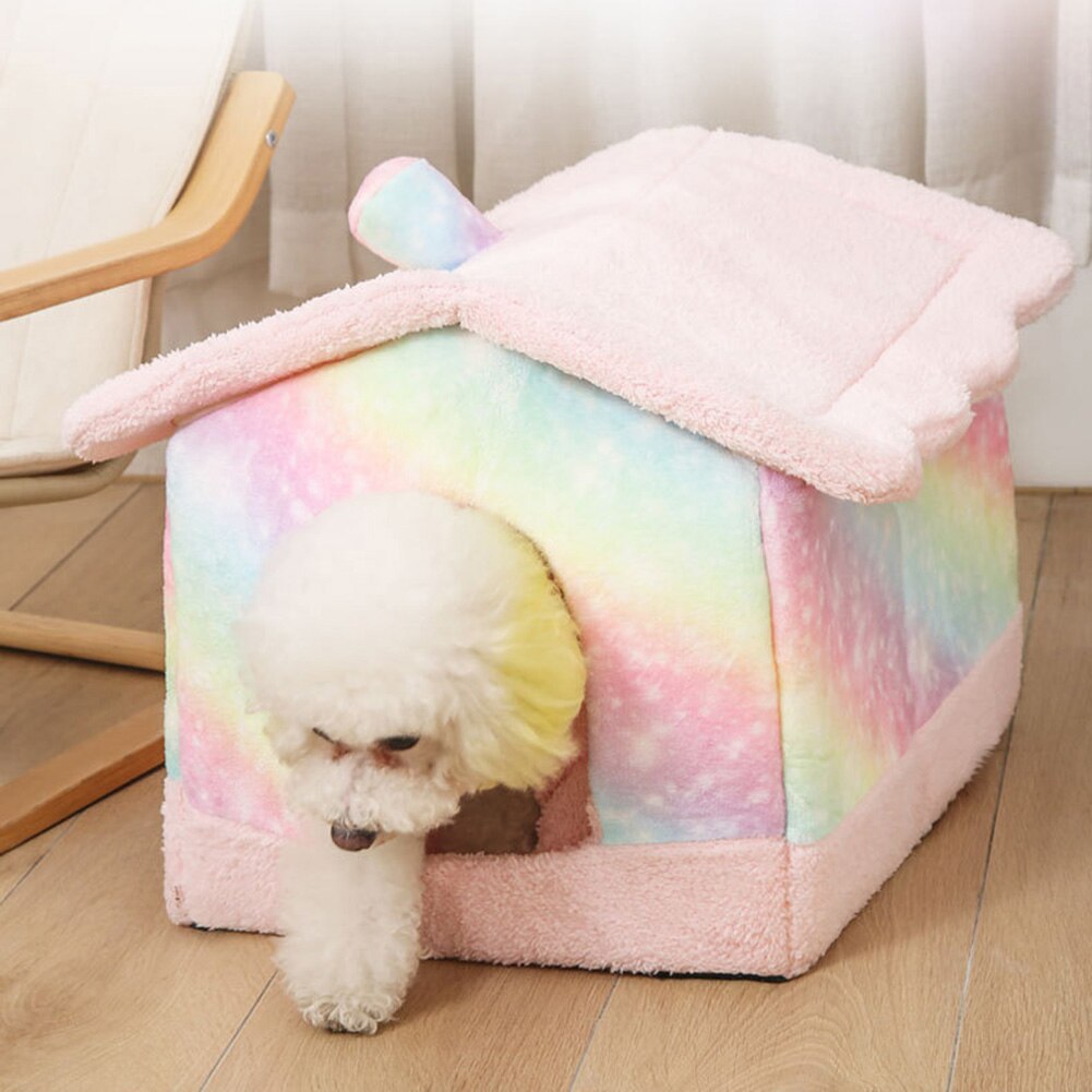 Foldable Bed for Dog Small Medium Dogs Bed Cats Winter Warm Chihuahua Cat Basket Pet Products Basket Puppy House Sofa Foldable Bed for Dog Small Medium Dogs Bed Cats Winter Warm Chihuahua Cat Basket Pet Products Basket Puppy House Sofa