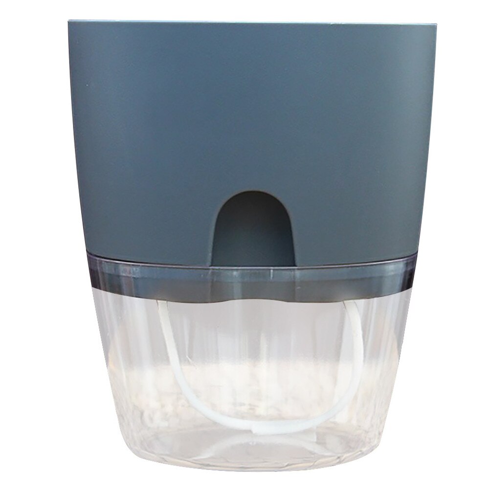 2 Layer Self-watering Flowerpot Automatic Water Absorption Succulent Aquaculture Transparent Round Plastic Hydroponic Flowerpot 2 Layer Self-watering Flowerpot Automatic Water Absorption Succulent Aquaculture Transparent Round Plastic Hydroponic Flowerpot
