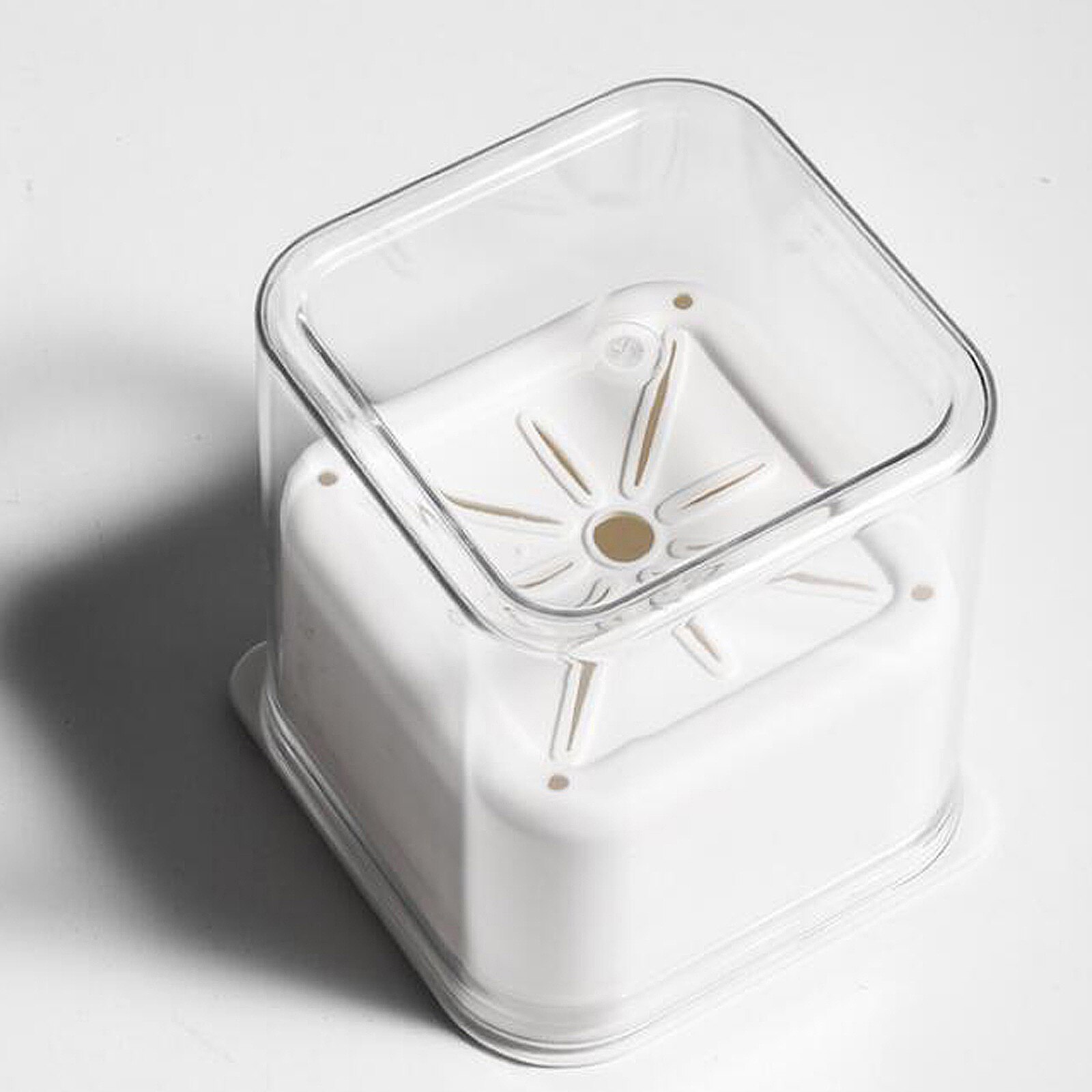 2 Layer Self-watering Flowerpot Automatic Water Absorption Succulent Aquaculture Transparent Round Plastic Hydroponic Flowerpot 2 Layer Self-watering Flowerpot Automatic Water Absorption Succulent Aquaculture Transparent Round Plastic Hydroponic Flowerpot